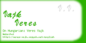 vajk veres business card